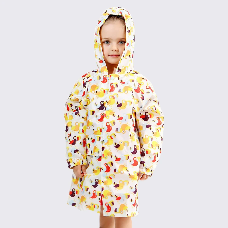 Милый маленький водонепроницаемый нейлоновый дождевик с рисунком пингвина