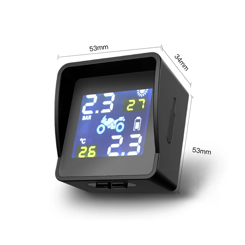 Система контроля давления в шинах мотоцикла водонепроницаемый наружный датчик