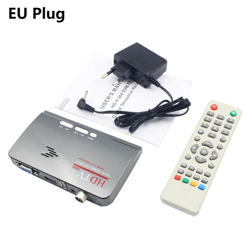 2018 Новый Цифровой HDMI DVB-T/T2 dvbt2 TV VGA модный приемник конвертер | Электроника