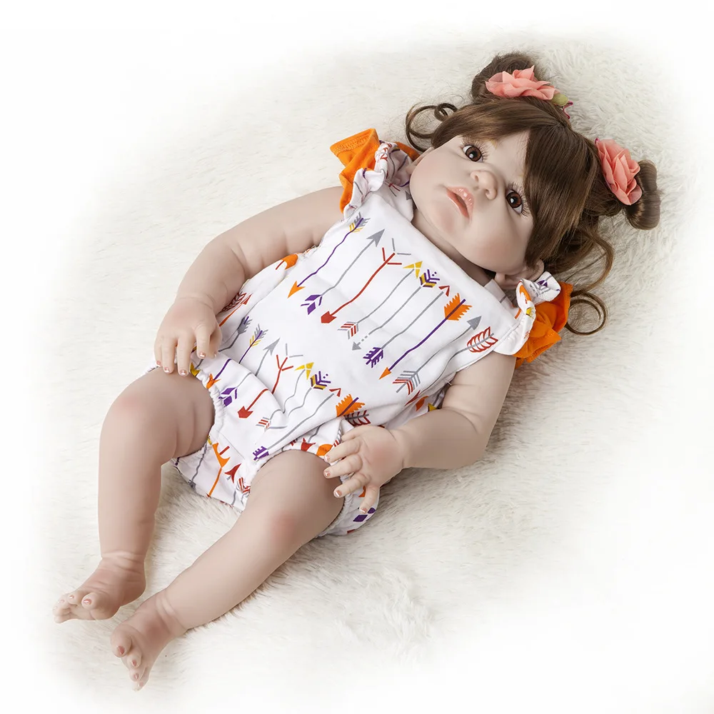 Pickwoo bebes кукла реборн 48 см 55 куклы для маленьких девочек Мягкие силиконовые Boneca