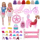 Кукла Барби, одежда, обувь, мебель, аксессуары для кровати, туалетного столика, модный велосипед, подходит для Барби 11,8 дюйма, кукла для девочек, BJD, игрушка для девочек
