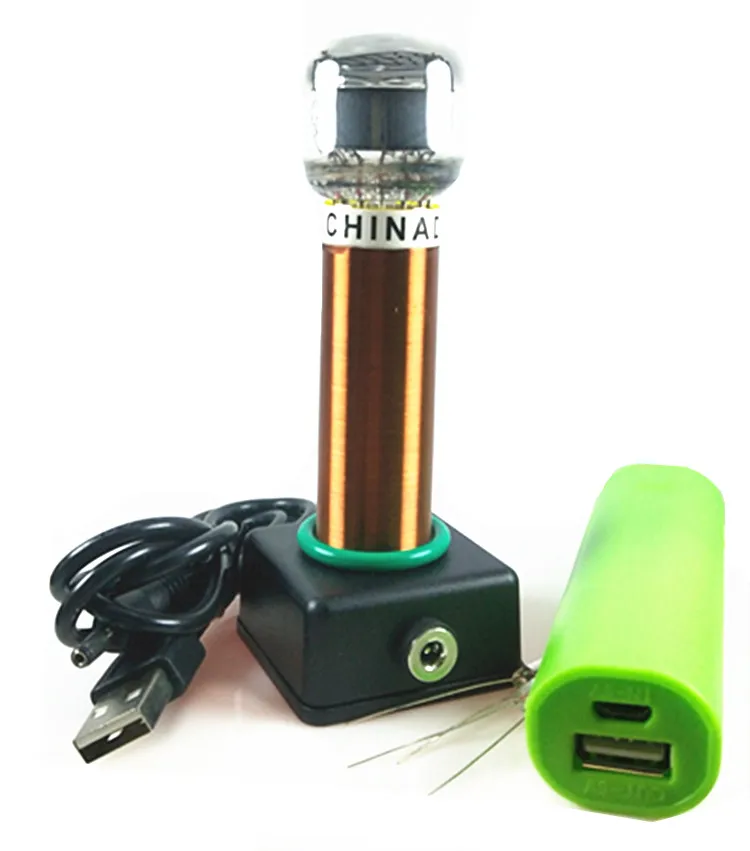 Маленькая черная Базовая Однотрубная самовозбуждающаяся катушка Теслы блок