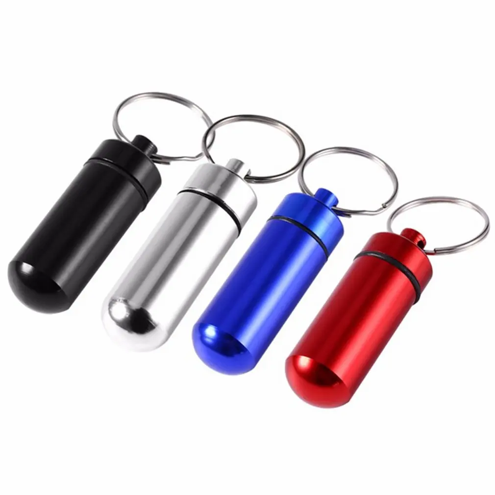 

Outdoor Medicine Bottle Key Chain Bottle Mini Waterproof Small Medicine Pot