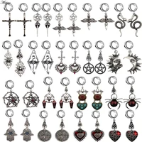 miqiao 1 pair stainless steel ear tunnels and plugs flesh 6 30mm dangle gauges earring expander piercings body jewelry