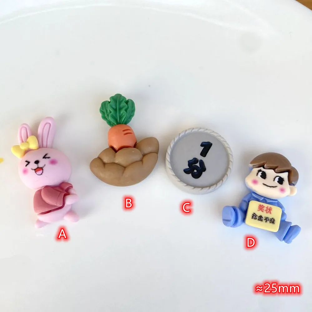 

Cartoon Animal Resin Cabochon 20pcs Bunny Slime Charms Slime Beads For DIY Scrapbooking Jewelry Making Crafts Making Supplies