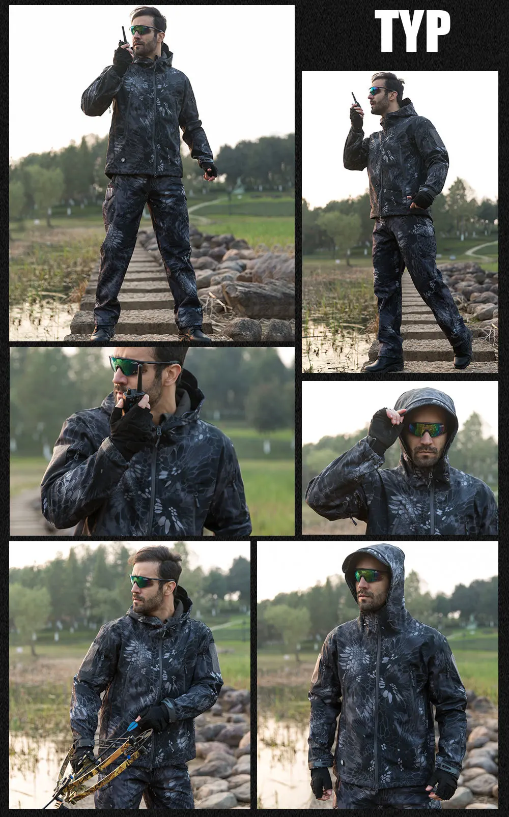 SINAIRSOFT,, одежда для охоты, для улицы, Акула, кожа, тактическая, millitary, флисовая куртка, костюм для мужчин, водонепроницаемая, Боевая куртка