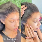 HD прозрачный 13X4 13x6 Кружева Фронтальная застежка 4x4 5x5 6x6 7x7 Кружева Закрытие preplecked Baby волосы Remy 100% человеческие волосы расплавленная кожа