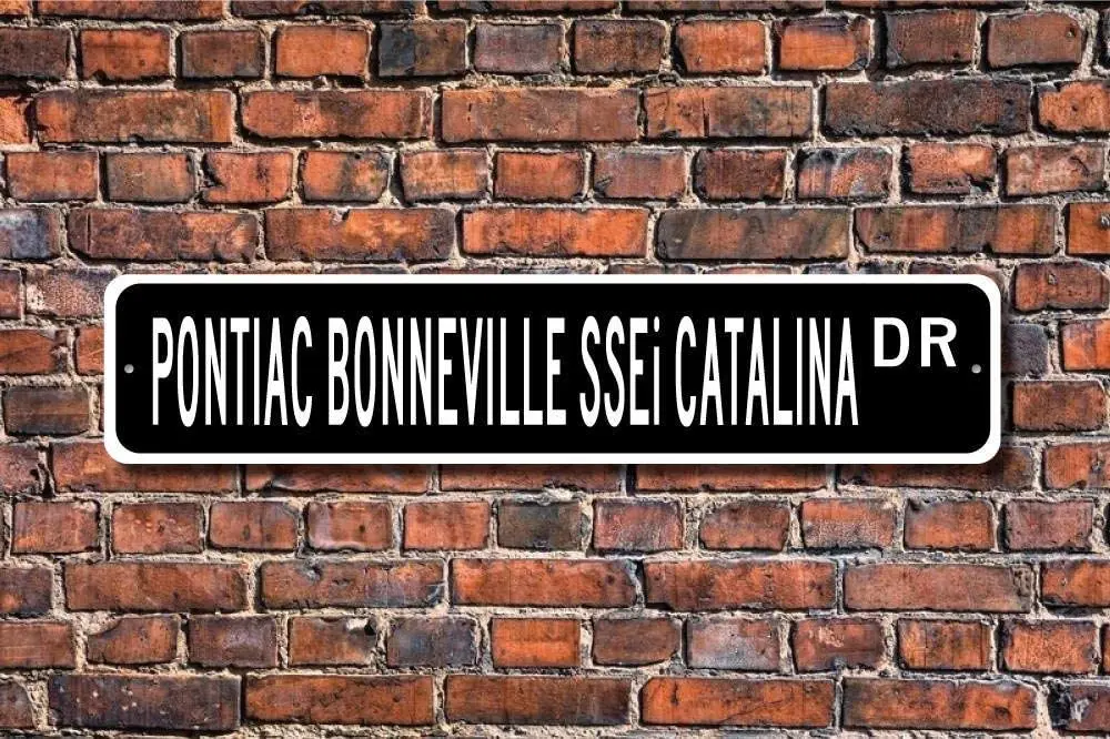 Bonneville Ssei Catalina Pontiac знак винтажный автомобильный Настенный декор жестяной 6x16 | Дом
