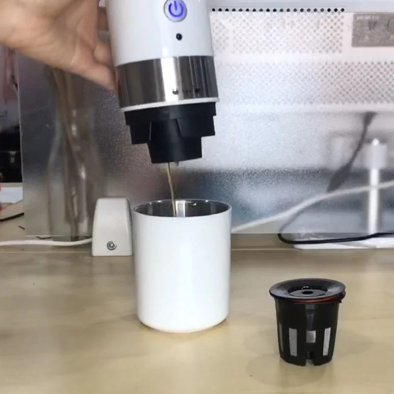 値段 ドルチェグストカップポータブルUSB電気コーヒーメーカーイタリアの充電式コーヒーカプセルネスプレッソコーヒーマシン車dc12v