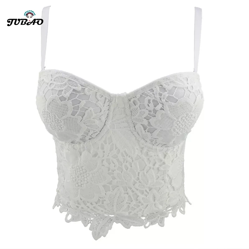 

free shiping crop top red white black halter bustier sexy backless lace up flower milkmaid club party tops korean fashion trendy