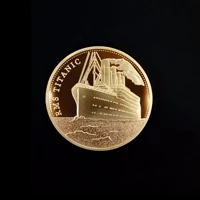 1912 titanic ship in memory of rms victims shipwreck commemorative gold coins challenge coin badge collection home decoration