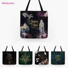 Знаменитый Новый Классический чехол с цитатами и надписью, декоративная сумка с мультяшным рисунком сказочного искусства для переноски продуктов, чехол для подушки для покупок