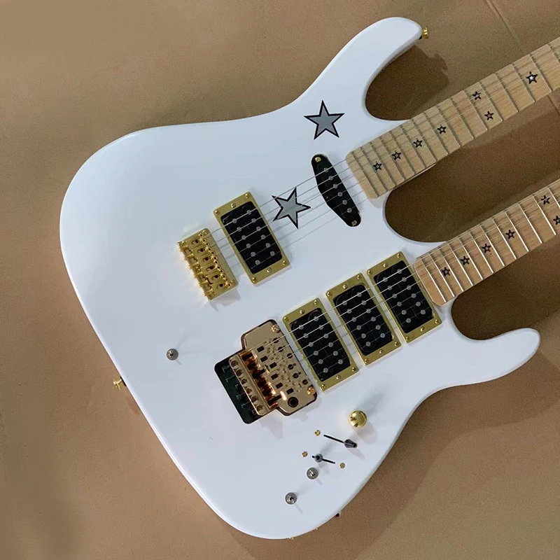 

Электрическая гитара с двойной горловиной изготовлена из высококачественных аксессуаров и поставляется домой бесплатно.