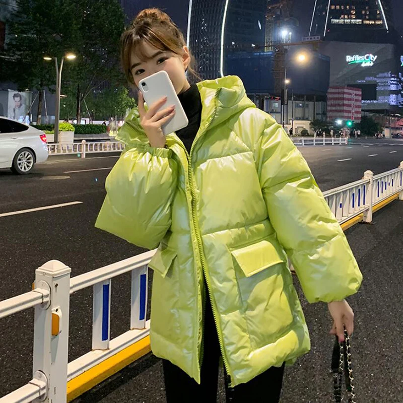 

2020 New Fashion down cotton winter jacket Women Loose Korean short Hooded Parkas Coat female high quality Thick warm Coat