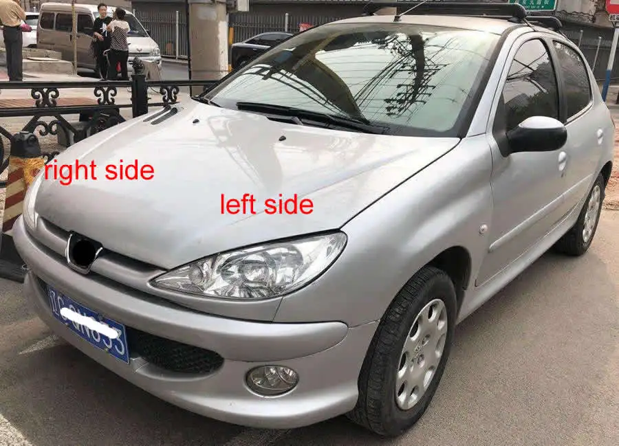 Для peugeot 206 2004 2005 2006 2007 2008 абажур фары крышка прозрачный абажур фары крышка оболочки маска закаленная