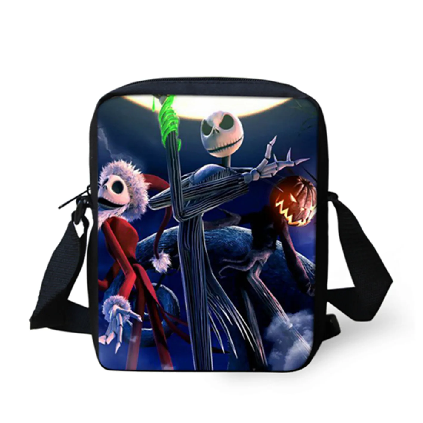 FORUDESIGNS/сумка-мессенджер с принтом Jack Skellington, Кошмар перед Рождеством, сумки через плечо, женская сумка, сумки на плечо, набор - Цвет: LD2088E