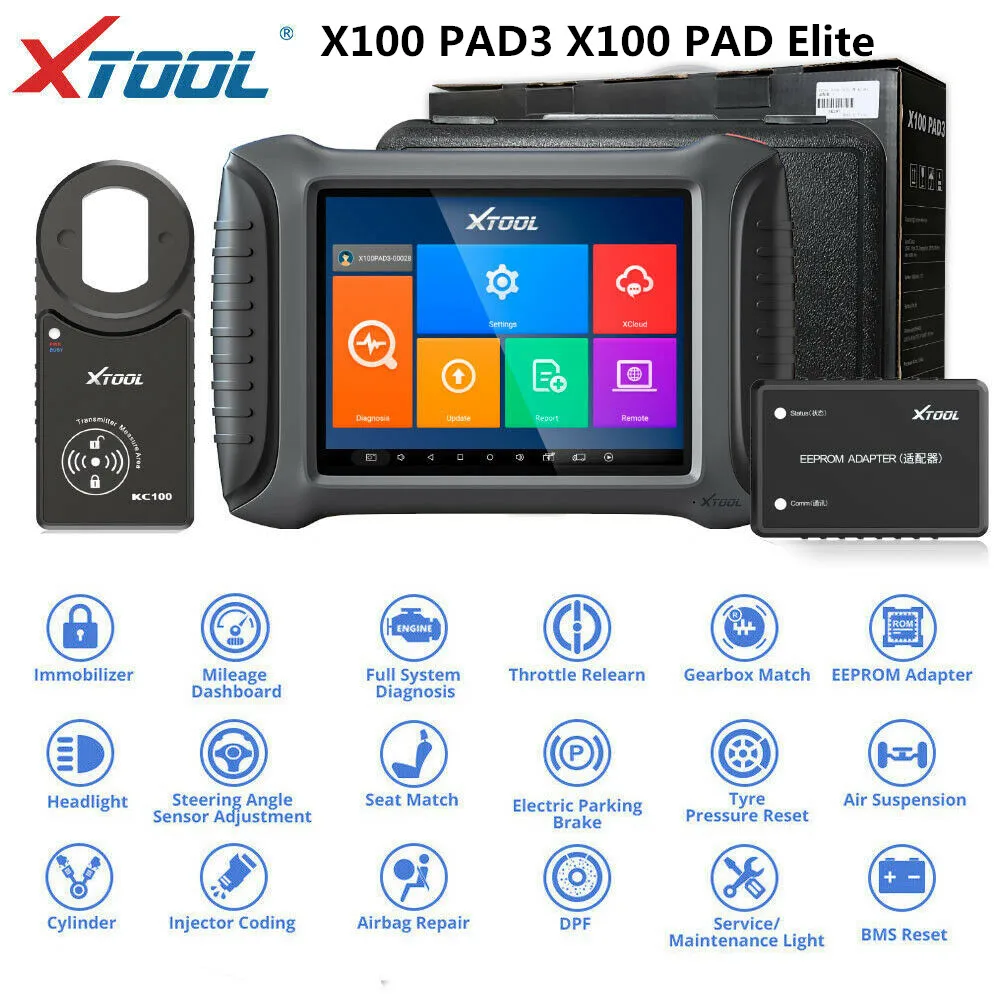 Автомобильный программатор XTOOL X100 PAD3 инструмент для диагностики автомобиля OBD2