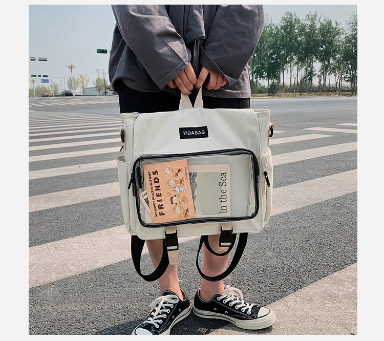 Вместительный прозрачный рюкзак с карманами для женщин и девушек 2021 - купить по