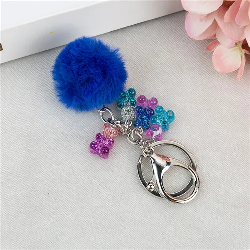 as picture 1 шт. Gummy Bear брелок Flatback смола подвеска амулеты красочные сумки брелок для женщин - Цвет: as picture