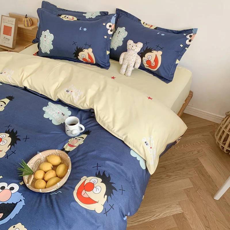 

New style Happy Elf Bedding Set Cotton Bed Linen Sheet Cover 240x220 Single Double Queen King Quilt Covers Sets