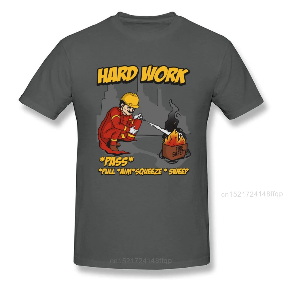Мужские футболки с принтом топы огнетушитель футболка для тяжелой работы