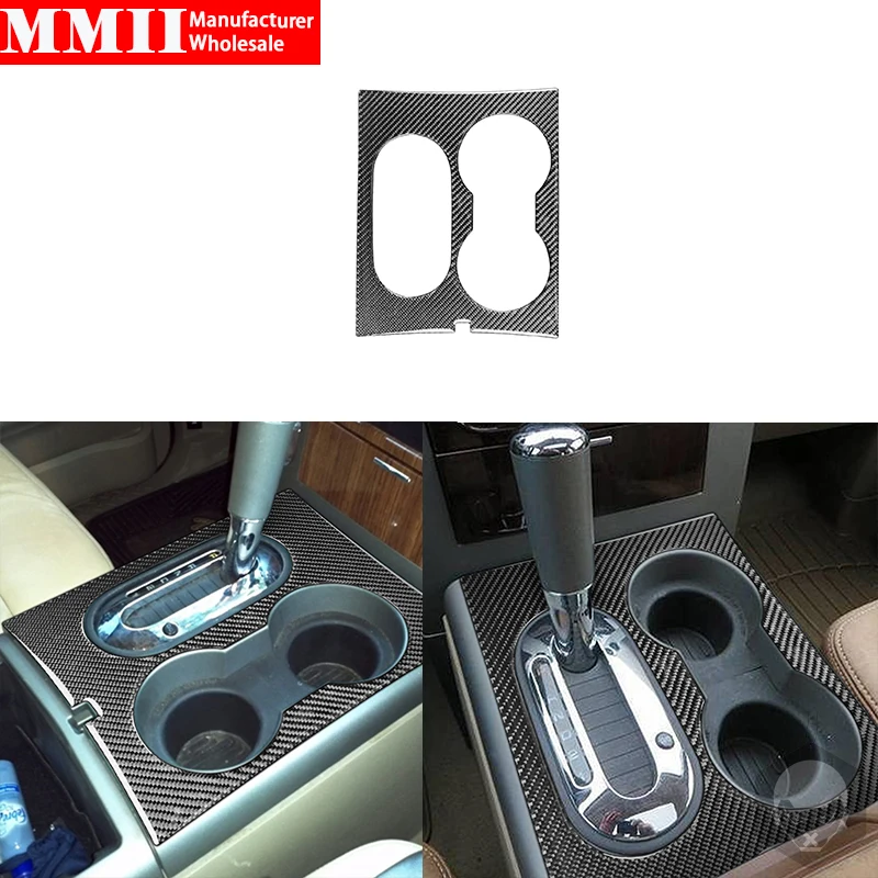 

For Ford F150 F 150 2004-2008 Real Carbon Fiber Car Cup Holder Glass Table Panel Decoration Car Trim Stickers Car Accessories