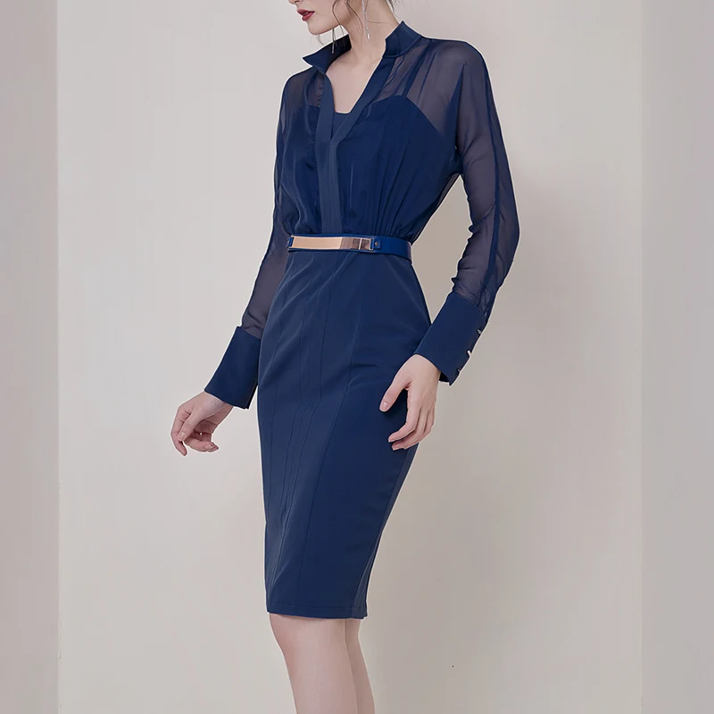 Женский комплект из двух предметов винтажное платье с длинным рукавом и