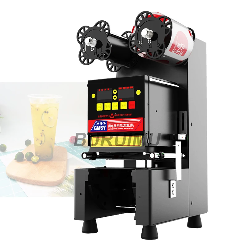 

Manual Plastic Paper Bubble Tea Cup Sealer Commercial Drink Hand Pressure Sealing Machine Bubble Pearl Milk Closure Lid Packer