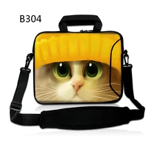 Cute Cat 10 13 13.3 14 15 15.6 17 17.3 Laptop sleeve Notebook Bag Messenger Shoulder Laptop Bag for ipad macbook HP Dell Lenovo