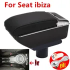 Подлокотник для Seat ibiza, центральный контейнер для хранения, с USB-интерфейсом