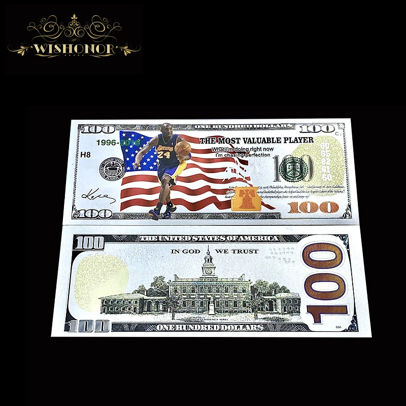 Хороший 10 шт./лот Америка Коби банкнот 100 долларовые банкноты в центре сообщений