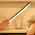 Светодиодный кухонный светильник USB 5 В, ручной переключатель, датчик движения, лампы для бара, беспроводной светильник под шкафом, ленты, индукционный светильник для шкафа
