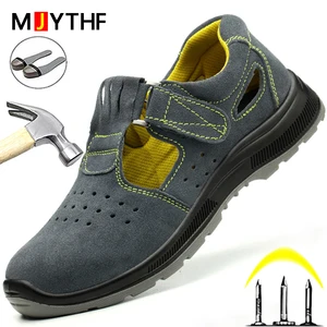 Male Indestructible Shoes Anti-amash Anti-Puncture Safety Shoes Men Work Sneakers Security Steel Toe