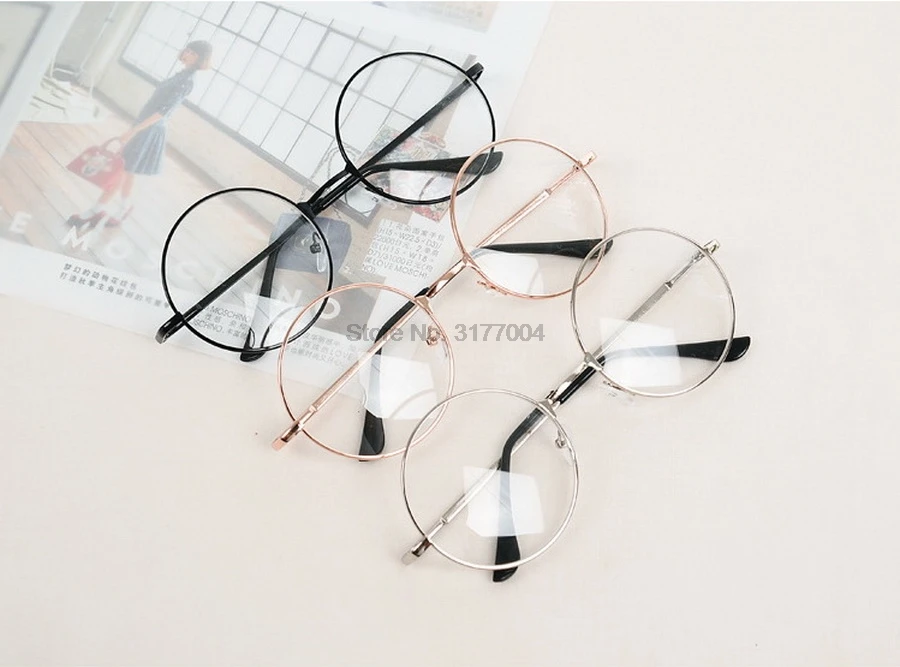 100 шт. винтажные очки в круглой оправе реквизит для косплея фигурка игрушечные