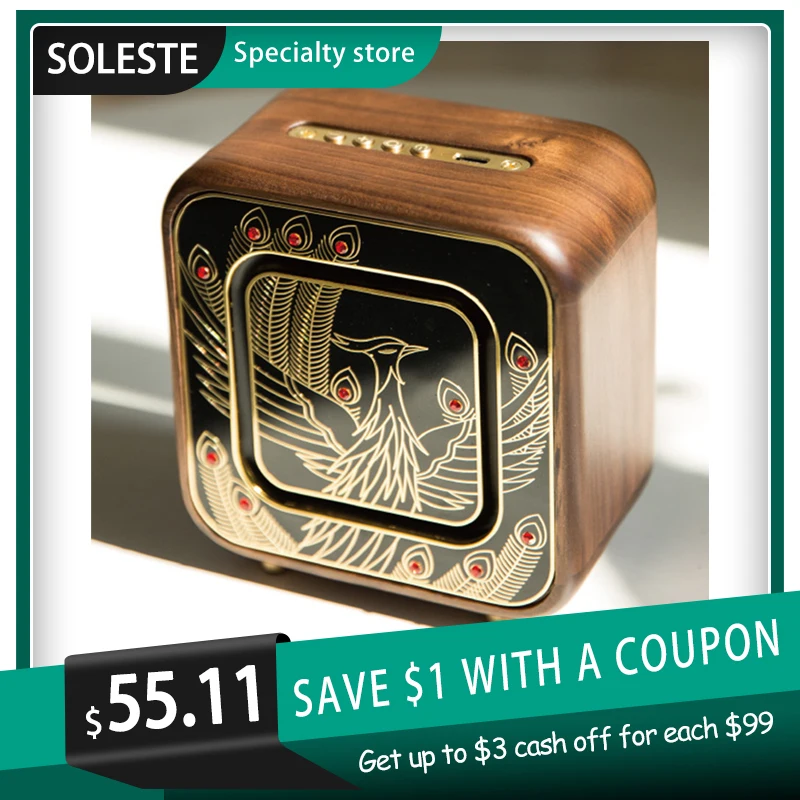 Креативные подарочные колонки SOLESTE деревянные изделия эмалированные