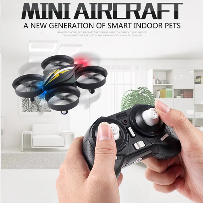 Мини Дрон S22 2 4 ГГц 6 осевой гироскоп Безголовый режим Квадрокоптер с одной