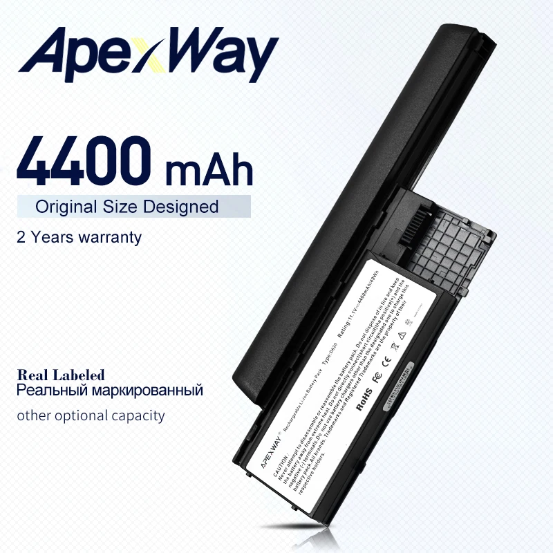 Аккумулятор ApexWay для ноутбука Dell Latitude D620 D630 D631 JD775 451 10421 10422 JY366 KD489 KD491 KD492 KD494 KD495|battery