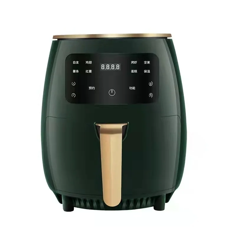 4.5L 1400W 220V Multifunction Air Fryer Oil free Health Fryer Cooker Smart Touch LCD Deep Airfryer Pizza Fryer for French fries