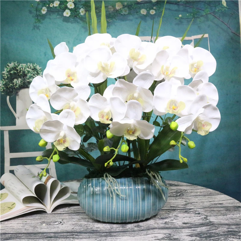 Украшение для дома Шелковая бабочка искусственный букет фаленопсис свадьбы