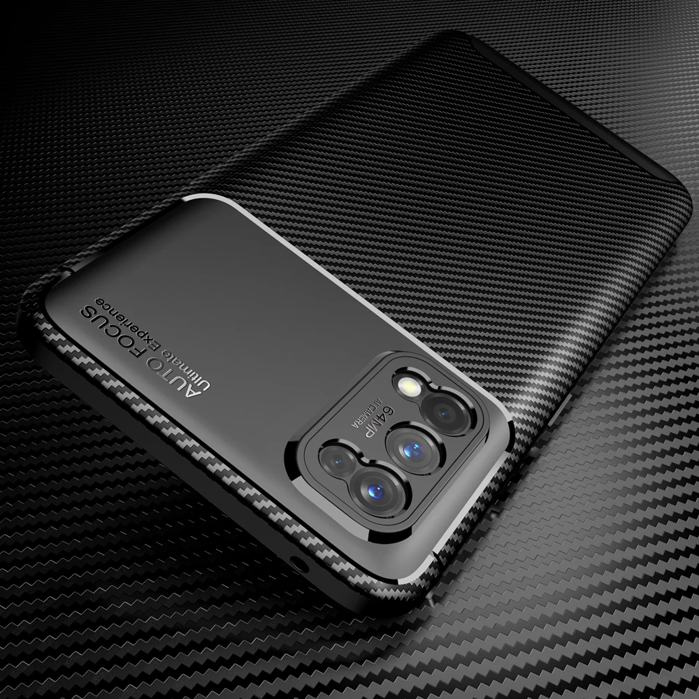 

Comfortable Fundas TPU Cover For OPPO Reno 4 4G 5G Reno 4 SE Lite Pro 4G 5G Soft Carbon Fiber Texture Case Coque