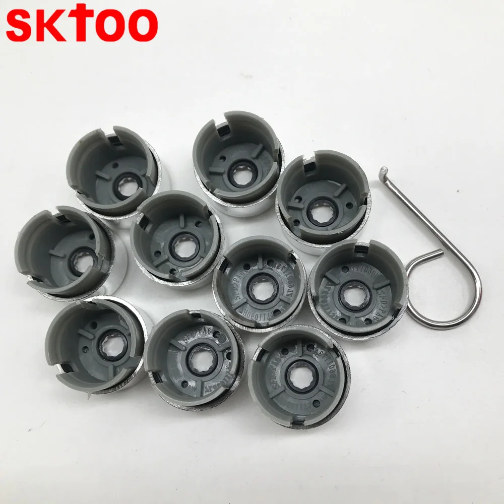 SKTOO 7L6 601 173A 2ZZ 10 шт. хромированный колпачок на гайку болта колеса 7L6601173A для VW Touareg 2004