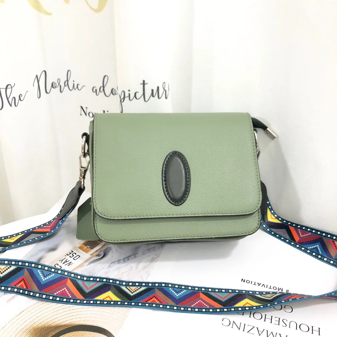 

free shipping 2020 the new style fashion and color genuine cow leather women one shoulder bag crossbody bag20 cm6 color