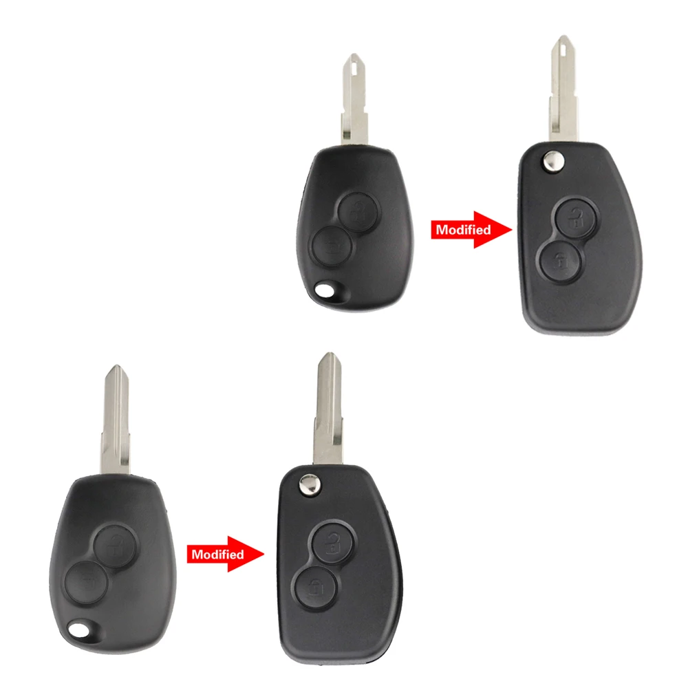 Модифицированный Корпус Ключа YIQIXIN VAC102 Ne72 для Renault Dacia Modus Logan Clio Espace Nissan 2/3