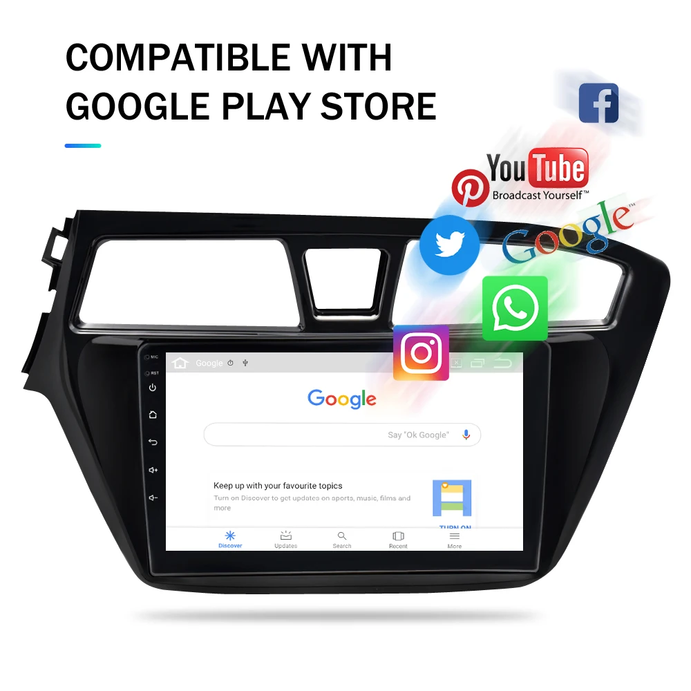Ips 4G ram Android 9,0 автомобильный стерео радио плеер для hyundai I20- gps навигация Авто wifi FM аудио Bluetooth Мультимедиа
