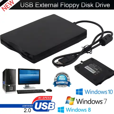 Внешний USB-накопитель, 1,44 МБ, флоппи-дисковод, портативная дискета FDD для ноутбука, 3,5 дюйма, внешний накопитель с USB-интерфейсом