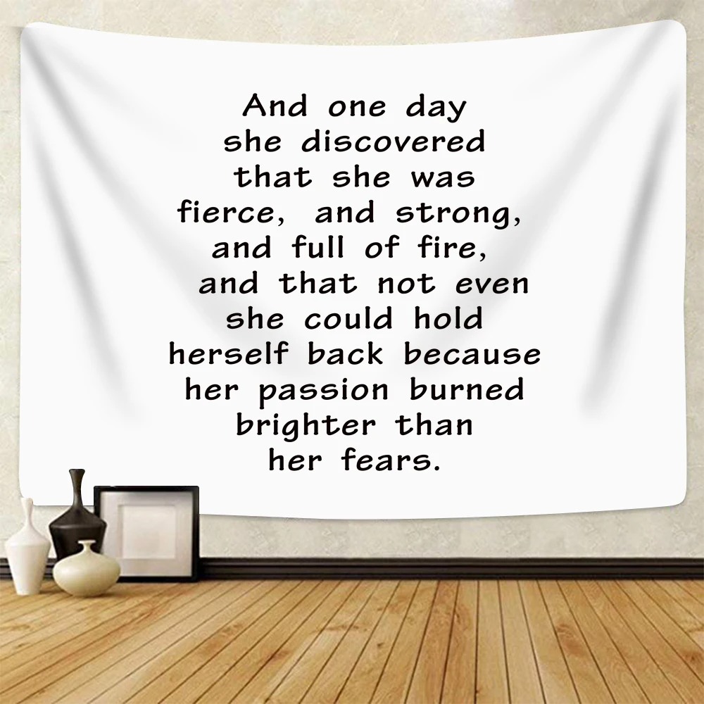 

SOFTBATFY Life Quote For What it's Worth Tapestry Headboard Wall Art Bedspread Dorm Tapestry Home Decor Dropshipping