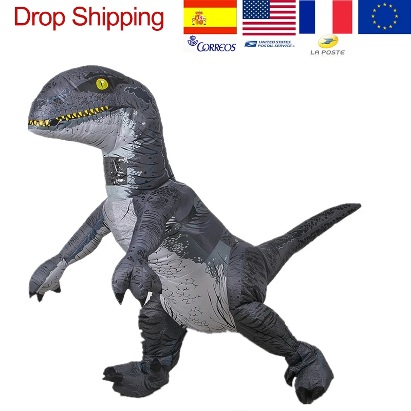 Надувные костюмы динозавров аниме T rex одежда для косплея костюм животного