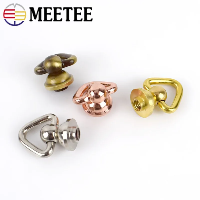 Meetee 10/30 шт. латунь-хомут с круглым воротником для мальчиков и девочек гвоздь
