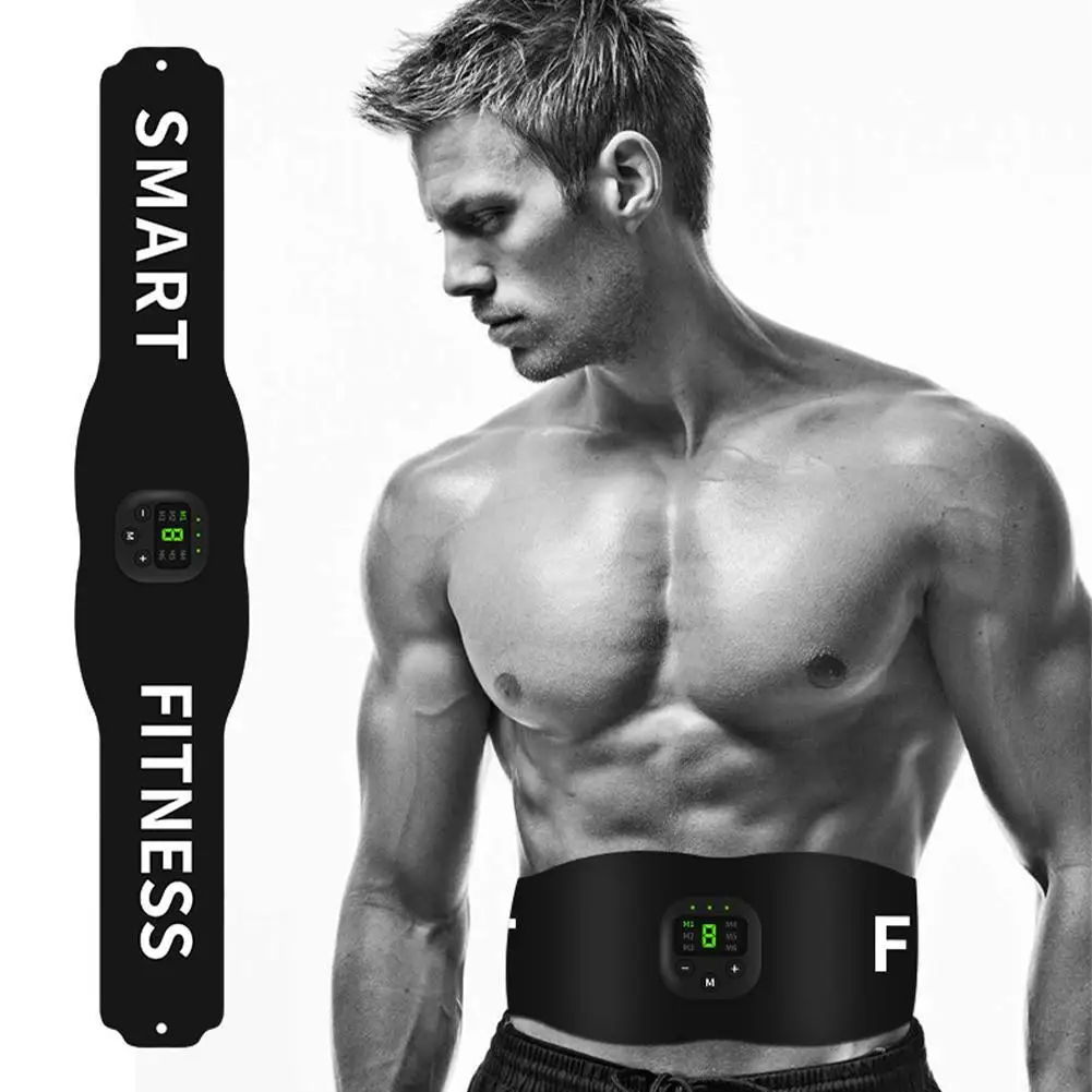 

Wireless Muscle Stimulator Trainer Smart Fitness Abdominal Training Electric Weight Loss Stickers Body Slimming Belt Unisex