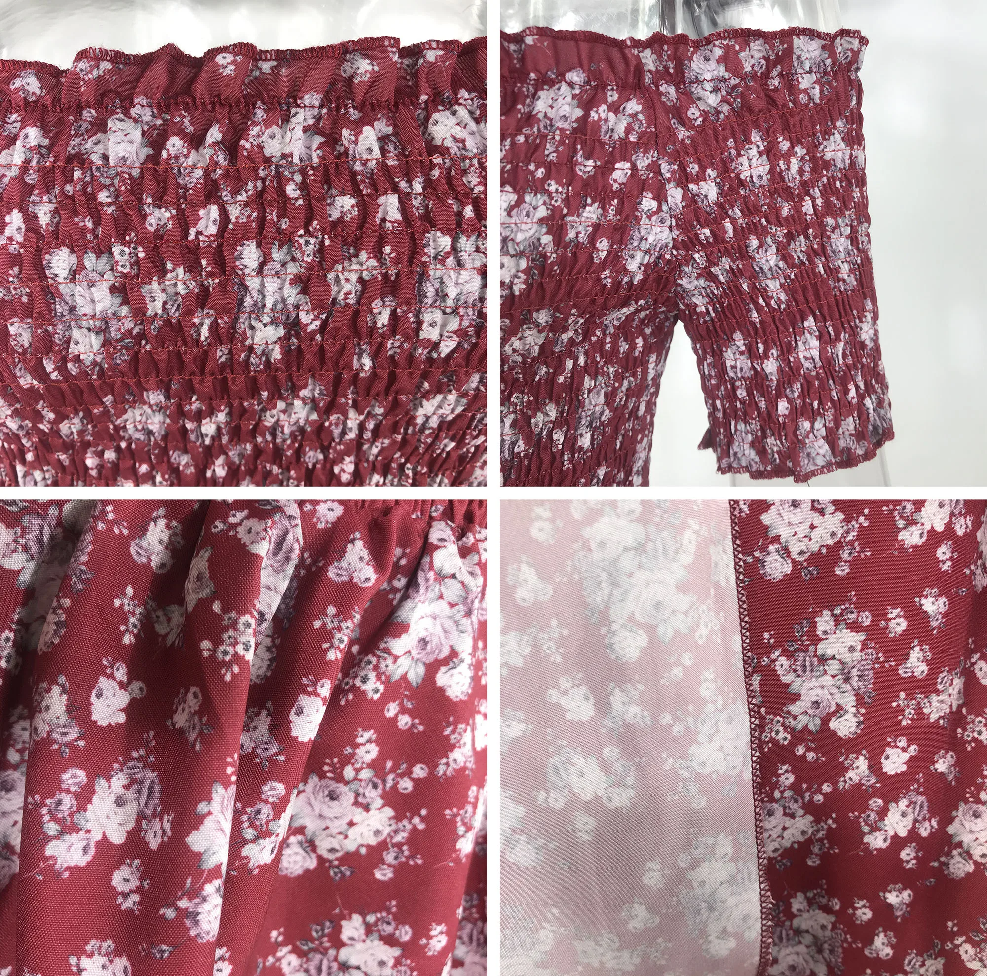 

Women Summer Floral Print Sexy Off Shoulder Maxi Dress 2021 Casual Elastic Split Irregular Female Elegant Party Long Dress